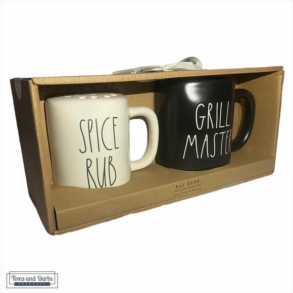 Rae Dunn SPICE RUB GRILL MASTER Spice Shaker & Mug - Picture 7 of 8